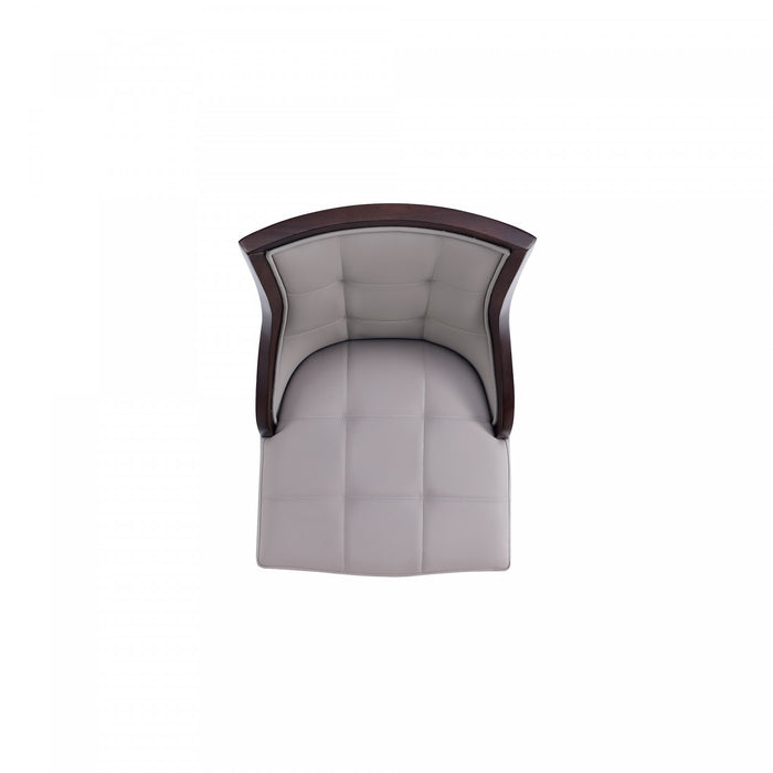 Fifth Avenue Traditional Wood Upholstered Dining Chair in Gray - Set of 4