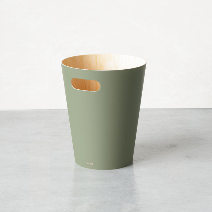Umbra Woodrow Garbage Bin Trash Can - Spruce