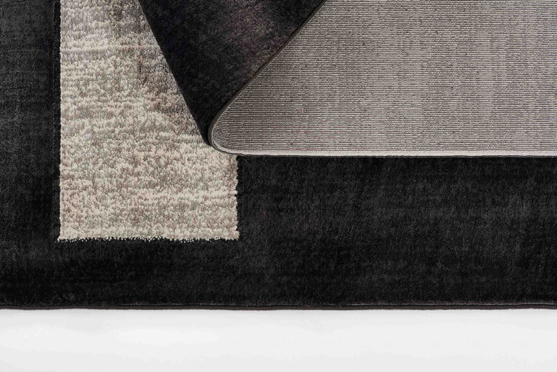 Erisa Contemporary 8'11\" x 12'6\" Area Rug in Grey Indoor Area Rug