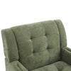 Midway Mid-Century Modern Armchair with Tufted Waffle Stitch, Green, Walnut | Midway Fauteuil Moderne du Milieu de Siecle a Point Capitonne Gaufre, Vert, Noyer