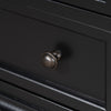 U_Style 27.6 Inch Painted Nightstand with Pull-Out Tray and 3 Drawers, Black | U_Style Table de Nuit Peinte 27.6 po avec Tiroir Coulissant et 3 Tiroirs, Noir