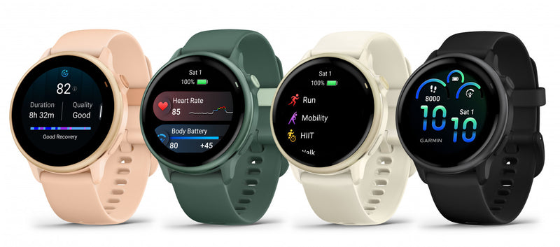 Garmin Vivoactive 6 Lunar Gold Fitness Smartwatch - Activity Monitor, Daily Workouts, HRV Status, Running Dynamics, PacePro Guidance, Smart Notifications