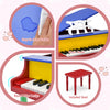 Costway 30-Key Classic Baby Grand Piano Toddler Toy Wood with Bench & Music Rack Colorful