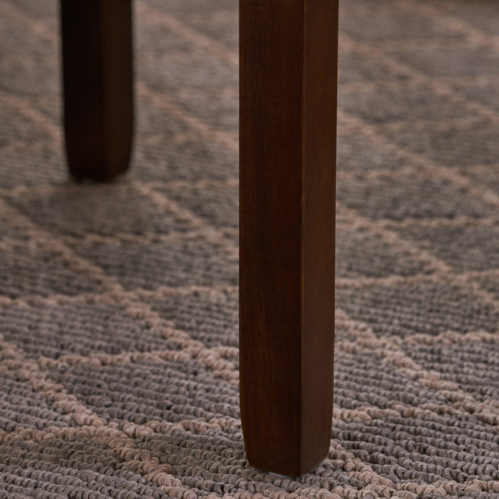 Veromca Chairside Wood Table With Storage And Shelf - Walnut Brown
