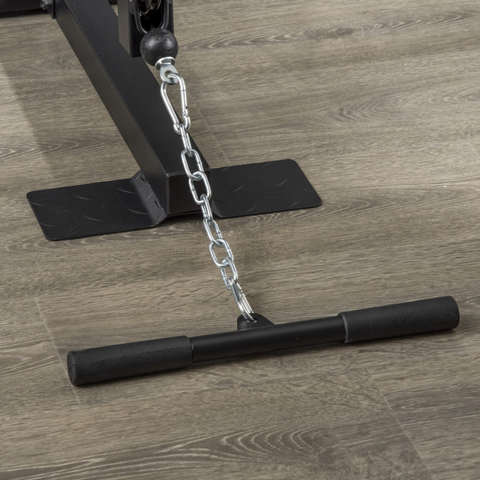 Soozier Home Gym Machine With 99lbs Weight Stack, Multifunction Power Tower