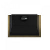 Forno Vittorio 36-Inch Wall Mount Range Hood, Black with Antique Brass Trim- FRHWM5078-36BLK | Hotte murale Vittorio de 36 po, noir avec garniture en laiton antique-FRHWM5078-36BLK