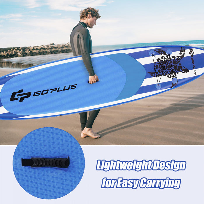 Goplus 11’ Inflatable Stand Up Paddle Board Sup W/carrying Bag Aluminum Paddle