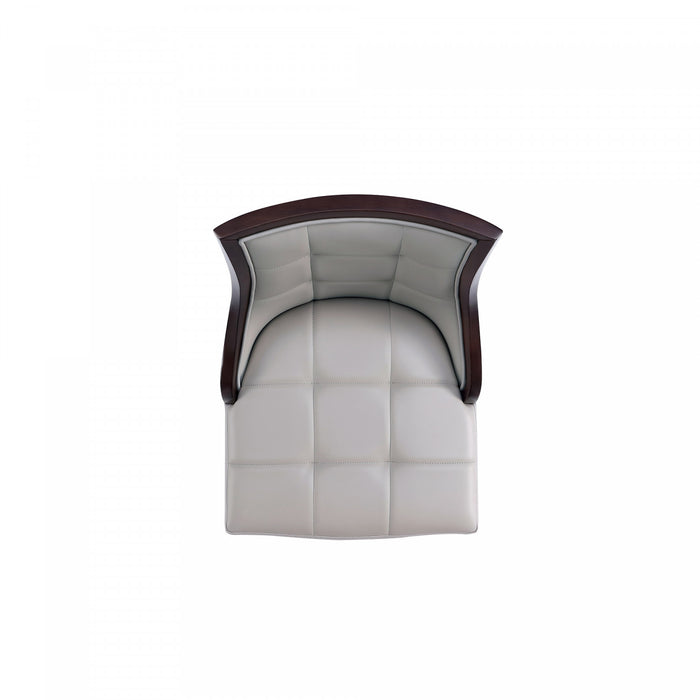 Fifth Avenue Traditional Wood Upholstered Barstool in Light Gray - Set of 3