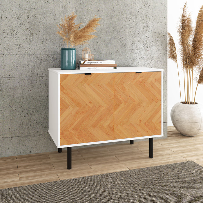Liam Accent Cabinet - White