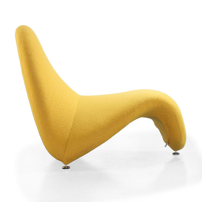 Manhattan Comfort Moma Wool Blend Accent Chair - Yellow