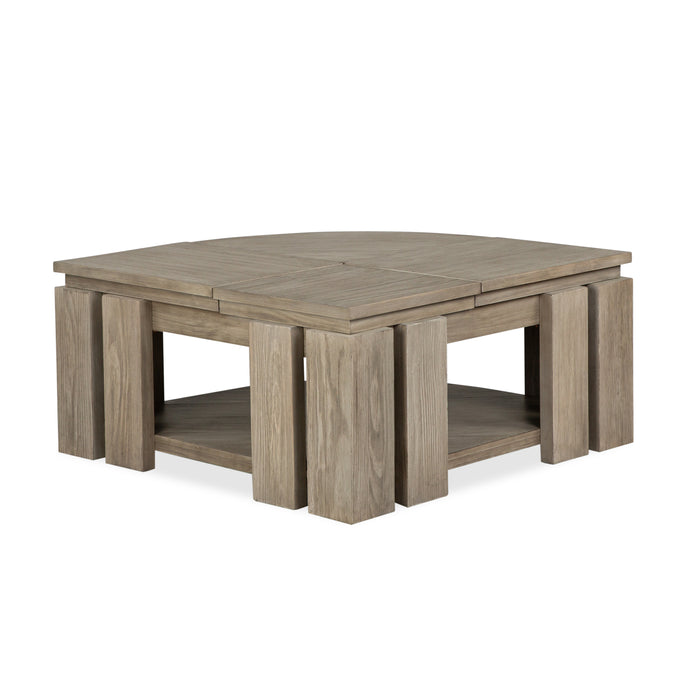 Addams 36\" Lift-Top Coffee Table with Casters - Stone Harbor Grey