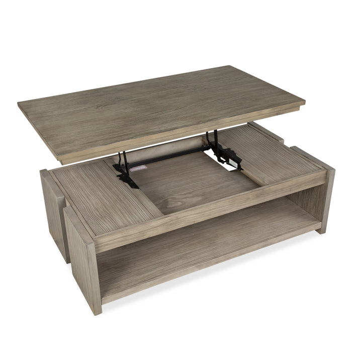 Addams 50\" Lift-Top Coffee Table with Storage - Stone Harbor Grey