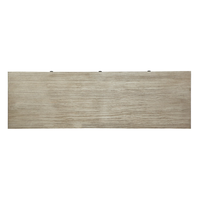 Addams 54\" Sofa Table with Storage - Stone Harbor Grey