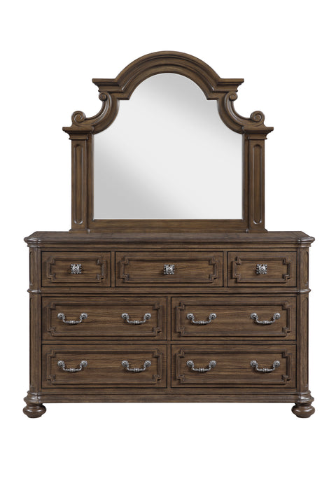 Ambrose Bedroom 7-Drawer Dresser, 64\"W x 40.5\"H – Brown