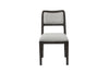 Austin Dining Chair with Polyester Fabric - Taupe/Brown 
