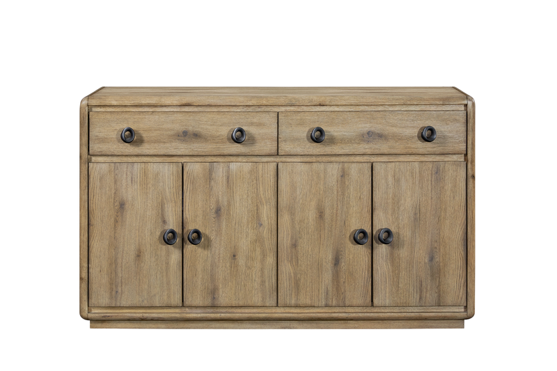Austin Dining Server with Storage & 2 Drawers, 60\"W - Natural Oak Brown