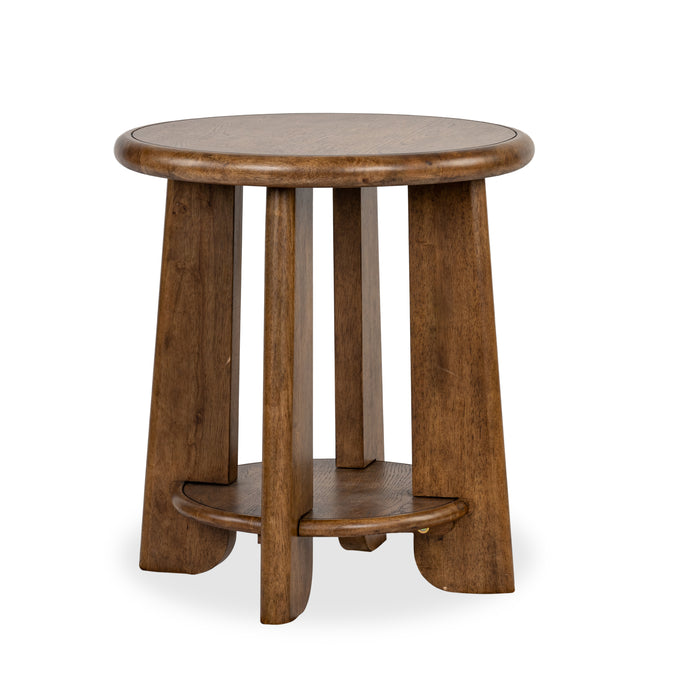 Baltic 24\" End Table with Storage - Tawny Brown 