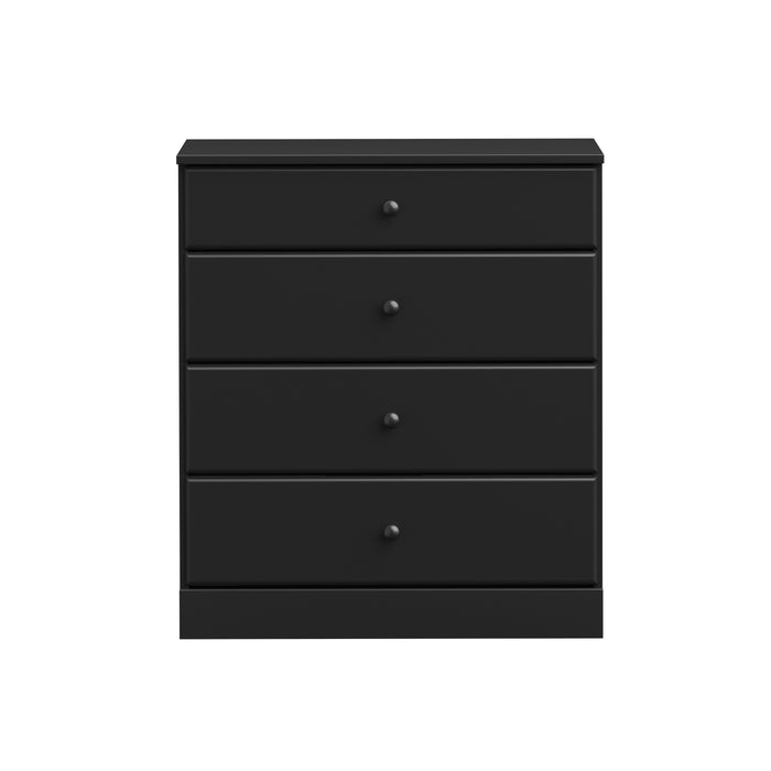 Astrid 4-Drawer Dresser - Black