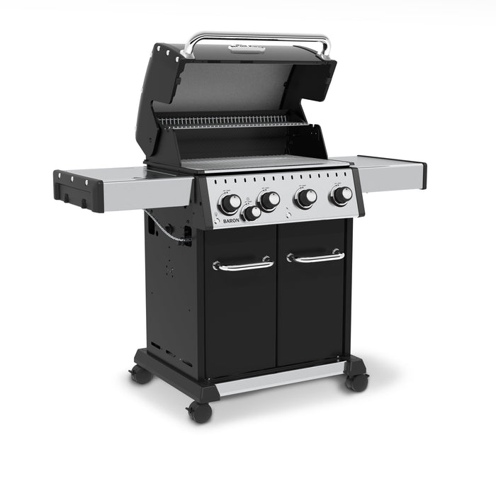 Broil King Baron™ 440 Pro Propane Gas Grill with Side Burner in Black - 875224