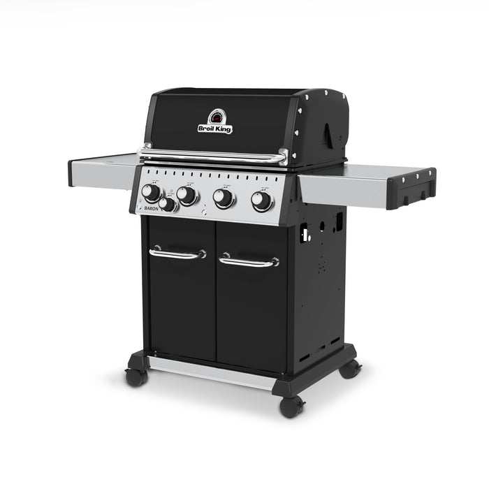 Broil King Baron™ 440 Pro Propane Gas Grill with Side Burner in Black - 875224
