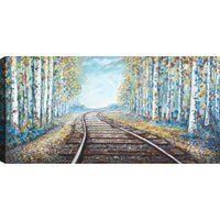 Train Tracks Acrylic Painting – 30