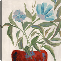 Blue Floral Vase Canvas Wall Art – 21
