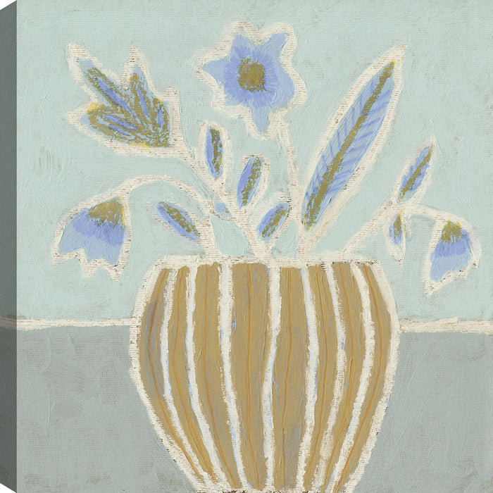Floral Vase Canvas Wall Art – 21\" x 21\"
