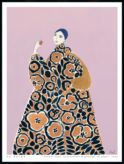 Flower Coat Framed Canvas Art – 31\" x 41\"