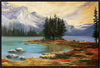 Banff Framed Canvas Gel Art - 25\" x 37\"