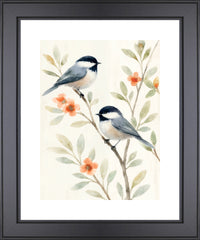 Blue Birds Framed Glass Art - 20