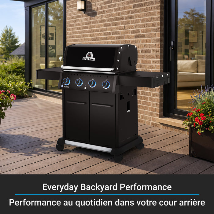 Broil King Baron 420 Pro Shadow 4-Burner 40,000-BTU Propane Gas BBQ - 674114 Grill