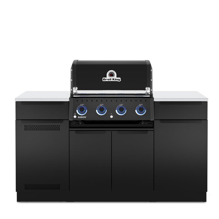 Broil King Baron 420i Shadow 4-Burner Built-In 40,000-BTU Natural Gas BBQ - 875817 Grill