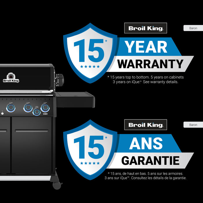 Broil King Baron 590 Pro Shadow 5-Burner 45,000-BTU Natural Gas BBQ - 675147 Grill