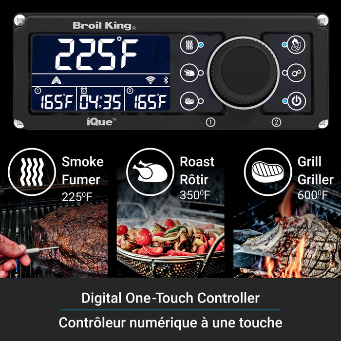 Broil King Baron 4-Burner Pellet Module Conversion Kit in Black Grill