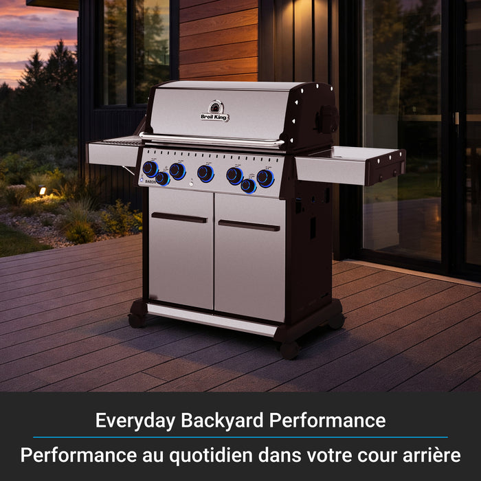 Broil King Baron S 490 Pro IR 4-Burner 40,000-BTU Propane Gas BBQ - 677344 Grill