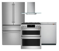 Café 4-Piece Kitchen Appliance Package – Stainless Steel