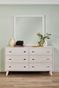 Cami Bedroom Dresser Mirror, Attachable/Wall Hanging - Grey Oak | Miroir de commode de chambre à coucher Cami à fixer au meuble ou à suspendre au mur - gris