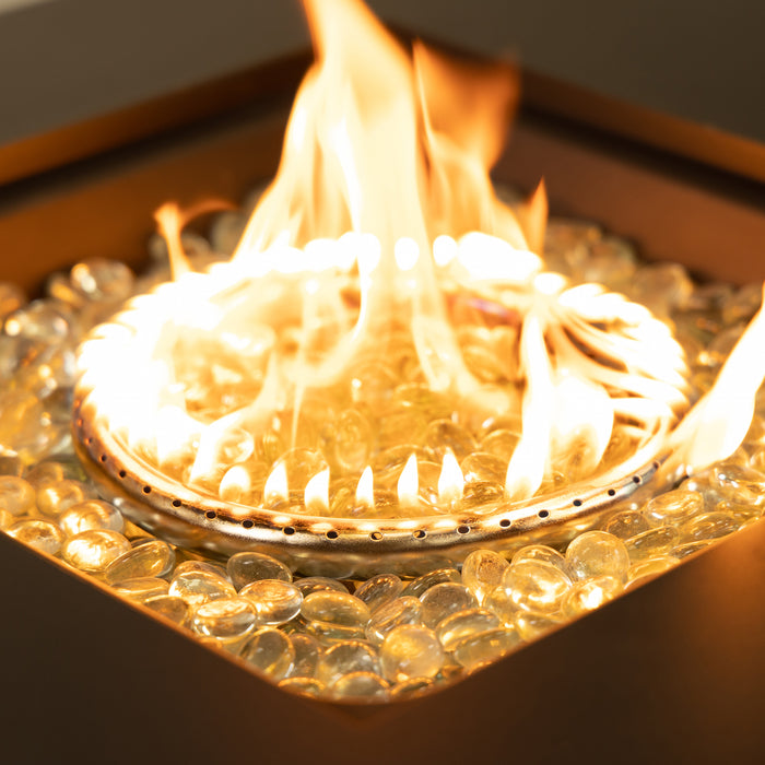 Deko Living Outdoor Propane Fire Table with Ice Bucket 