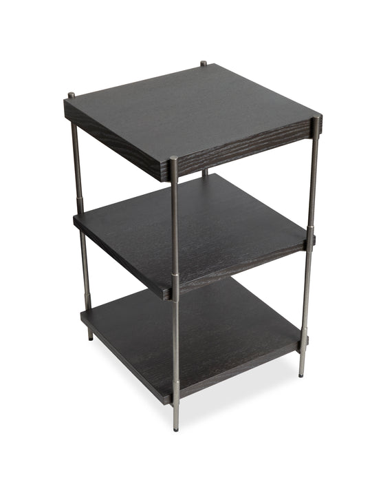 Corrall 16\" Accent Table with Storage - Dark Briarsmoke