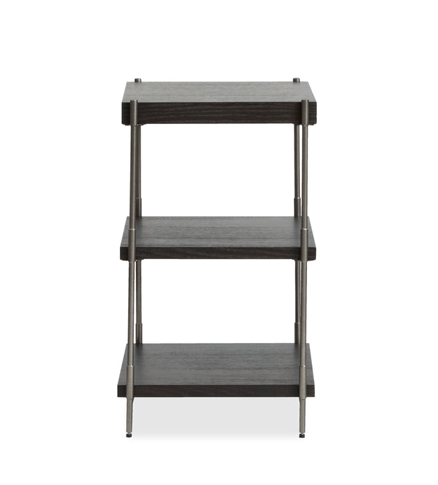 Corrall 16\" Accent Table with Storage - Dark Briarsmoke