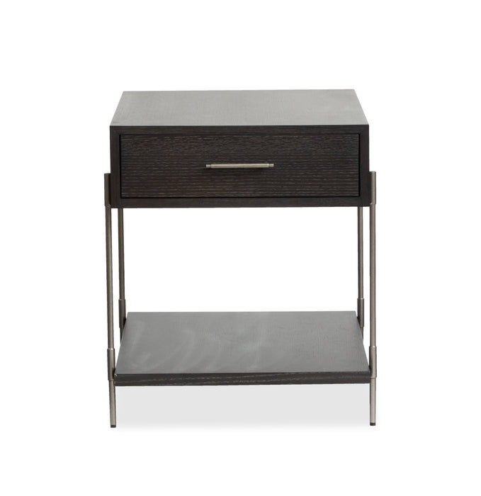 Corrall 20\" End Table with Storage - Dark Briarsmoke
