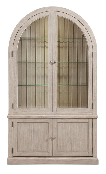 Corsa 47.5” Curio Cabinet – Light Grey Oak 