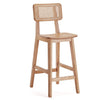 Manhattan Comfort Versailles Counter Height Barstool - Natural Cane