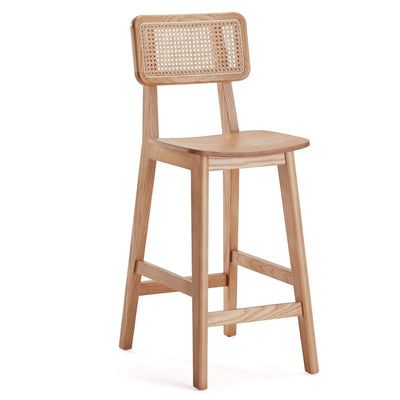 Manhattan Comfort Versailles Counter Height Barstool - Natural Cane|Tabouret bar Versailles de Manhattan Comfort de hauteur comptoir - canne naturelle