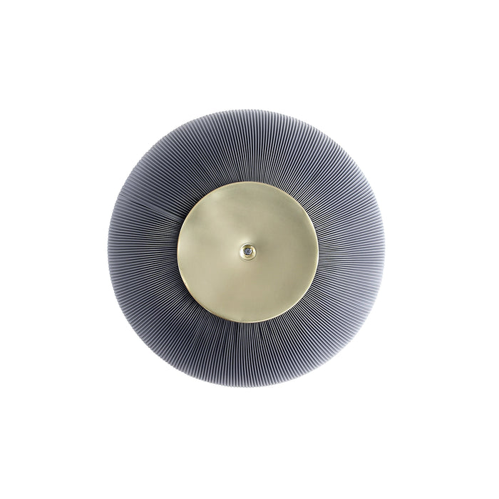 Manhattan Comfort Modern Anderson Coffee Table Upholstered Leatherette with Ceramic Faux Marble Tabletop - Grey