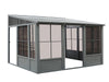 Gazebo Penguin Florence - Wall Mounted Solarium 10x16 Metal Roof