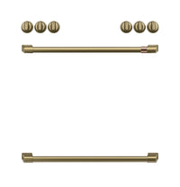 Café Brushed Brass Handle and Knob Kit for Range - CXFCGHKPMCG