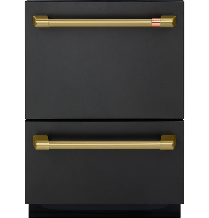 Café Brushed Brass Double-Drawer Dishwasher Handle Kit - CXQD2H2PNCG