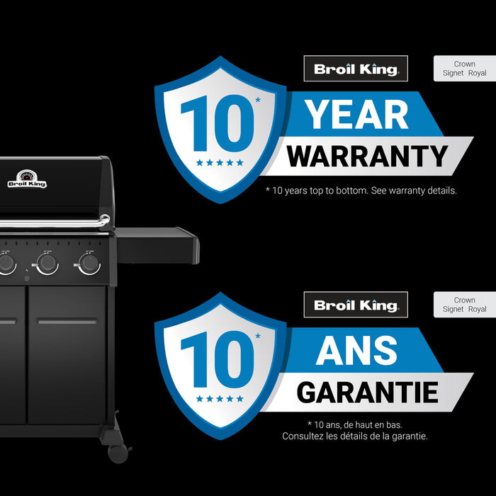 Broil King Crown 420 Shadow 4-Burner 40,000-BTU Propane Gas BBQ - 865154 Grill