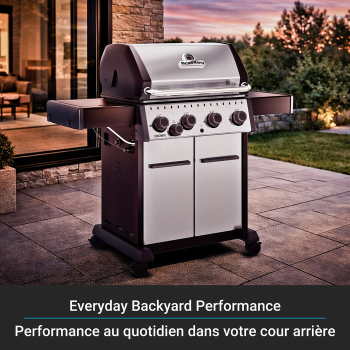 Broil King Crown S 440 4-Burner 40,000-BTU Propane Gas BBQ - 865364 Grill